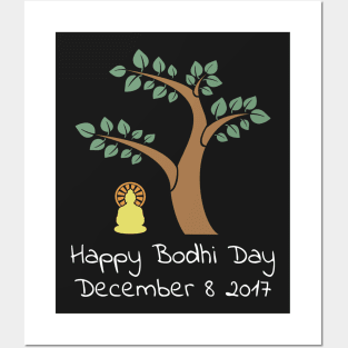 Happy Bodhi Day 2017 Buddhist TShirt Posters and Art